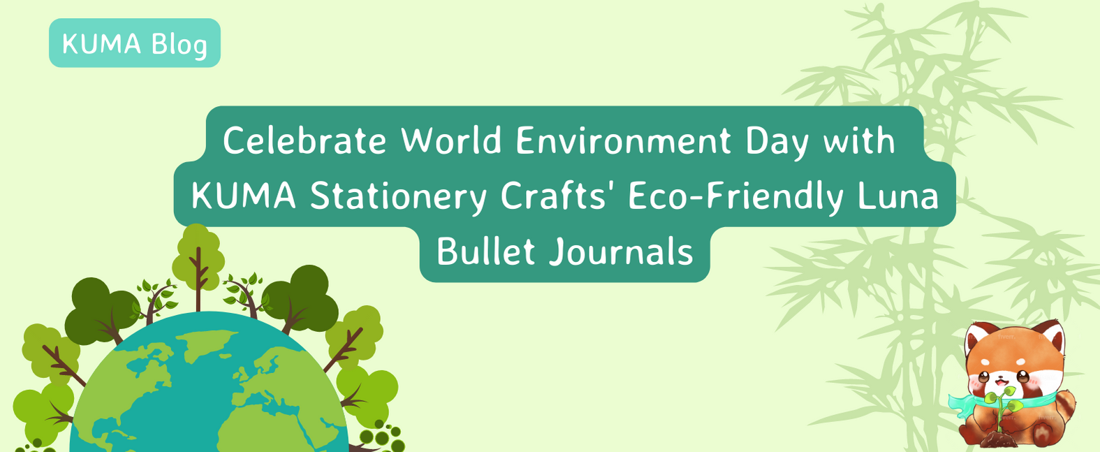 Celebrate World Environment Day with KUMA Stationery Crafts' Eco-Friendly Luna Bullet Journals