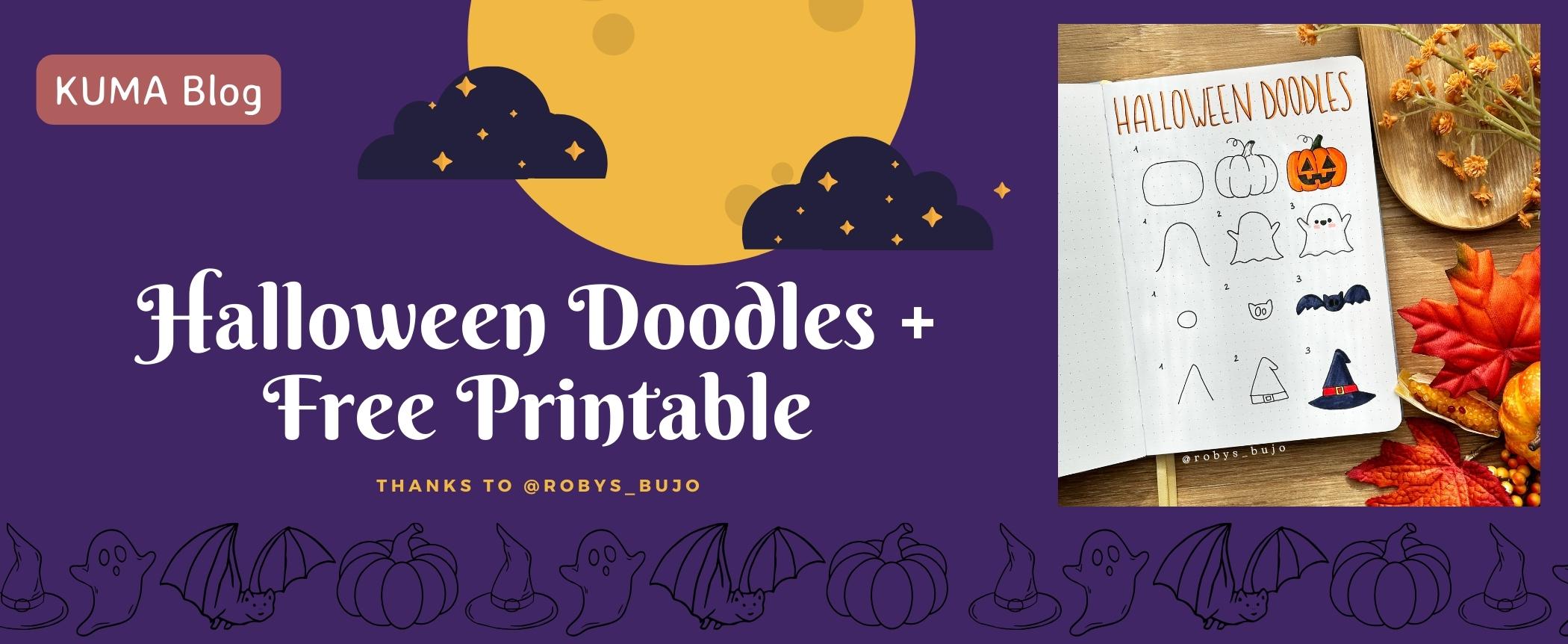 Halloween Doodles + free printable 