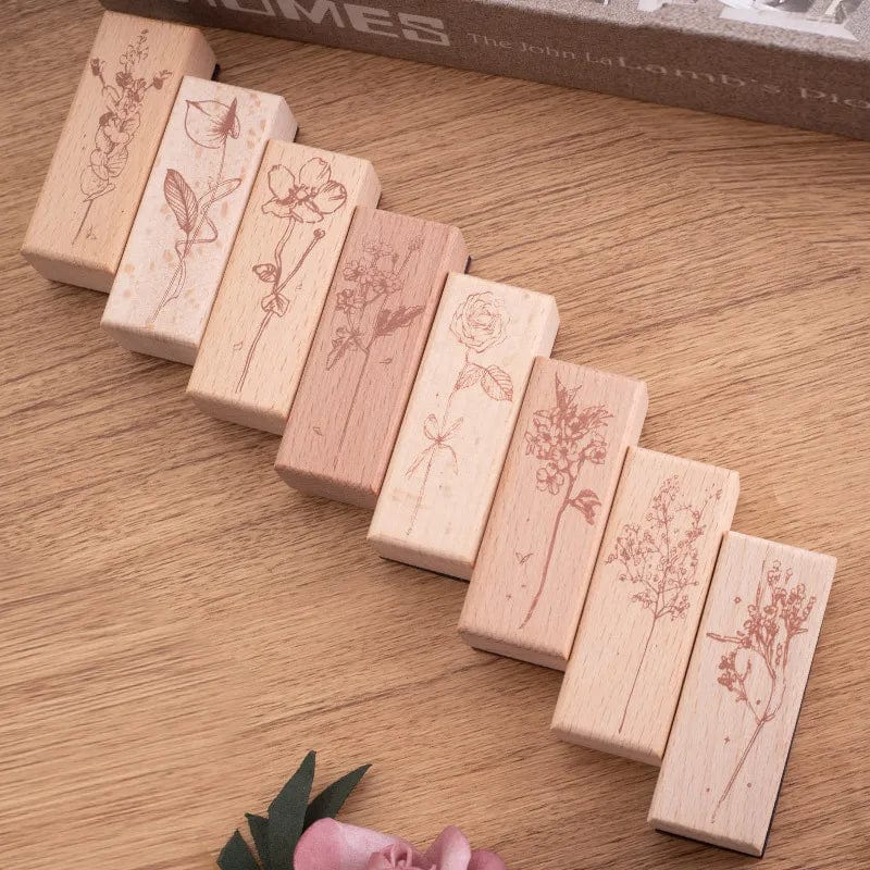 KUMA Stationery & Crafts  Botanical Floral Stamp