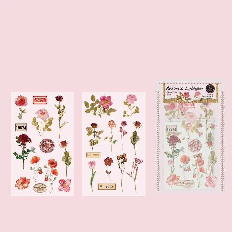 KUMA Stationery & Crafts  F Botanical Press Stickers