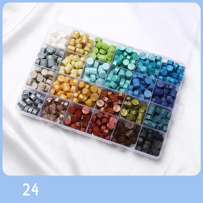 KUMA Stationery & Crafts  28 Boxed Wax Sealing Beads; choose your colors & box size
