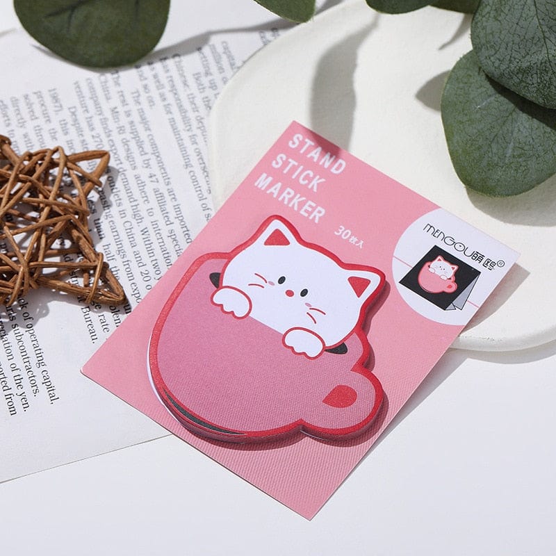 KUMA Stationery & Crafts  D Cute Cat in a Mug Sticky Notes