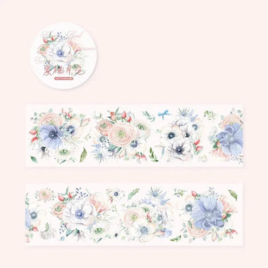 KUMA Stationery & Crafts  D Cute Transparent Floral Washi Tape
