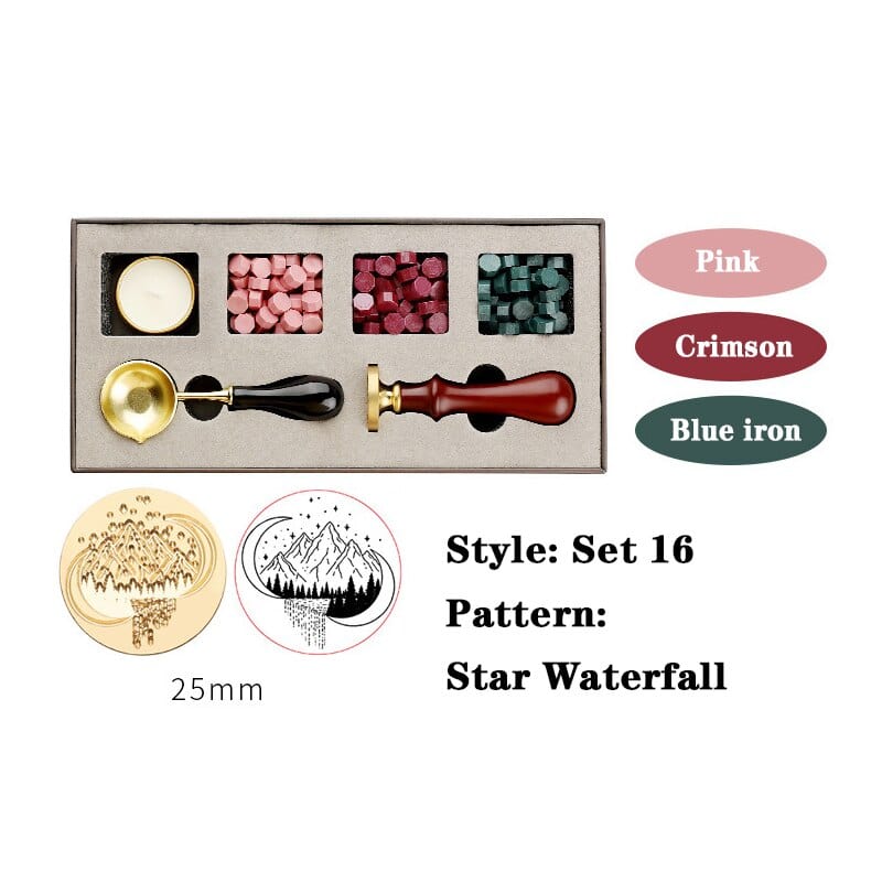 KUMA Stationery & Crafts  Pattern: Star Waterfall DIY Beginner Wax Stamp Kit