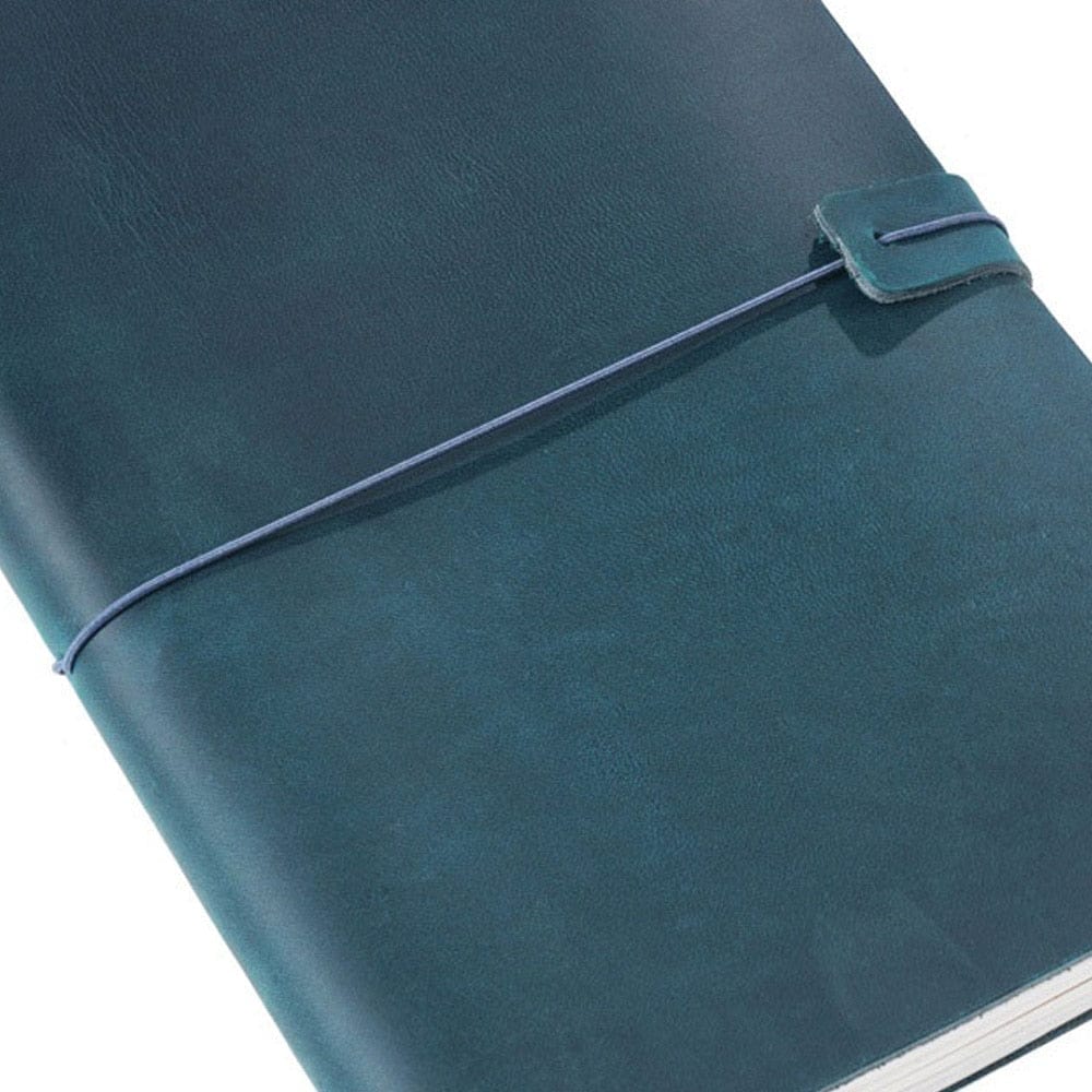 KUMA Stationery & Crafts  blue / Passport style Genuine Leather Travelers Notebook ✨ Free Embossing ✨ 4 Sizes & 8 Colors