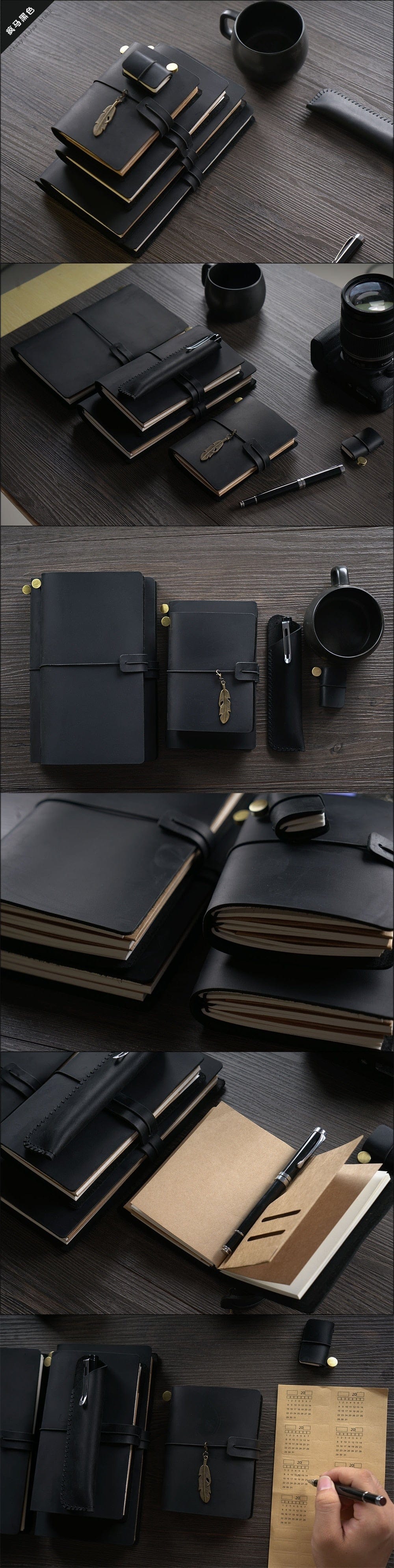 KUMA Stationery & Crafts  Genuine Leather Travelers Notebook ✨ Free Embossing ✨ 4 Sizes & 8 Colors