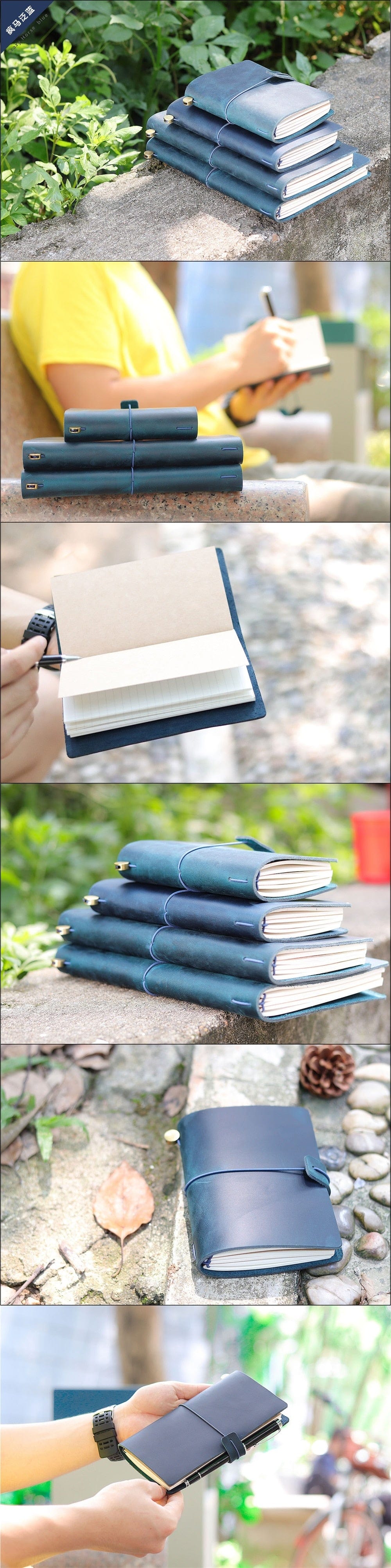 KUMA Stationery & Crafts  Genuine Leather Travelers Notebook ✨ Free Embossing ✨ 4 Sizes & 8 Colors