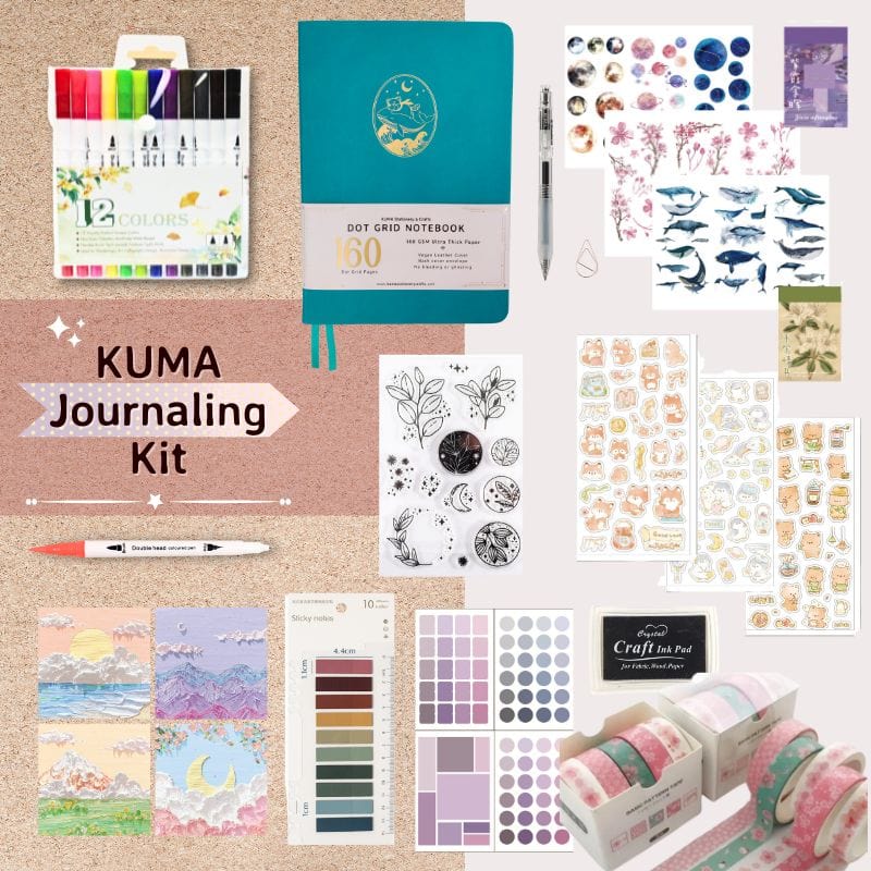 KUMA Stationery & Crafts  Midnight Sails 🌟 KUMA Journaling Kit 🌟choose your journal! 40% off + free shipping - NEW Luna Notebooks added!