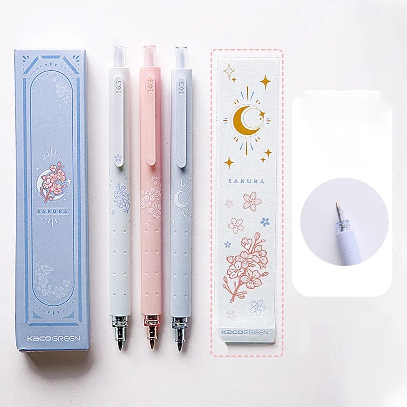 KUMA Stationery & Crafts  3pcs New Sakura Gel Pens 2024 🌸
