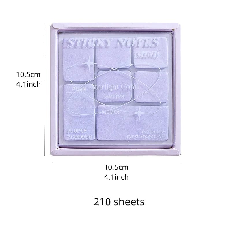 KUMA Stationery & Crafts  Pastel Coral Sticky Notes Set 210 Sheets