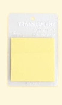 KUMA Stationery & Crafts  Stationery Yellow Colored Transparent Sticky Notes!