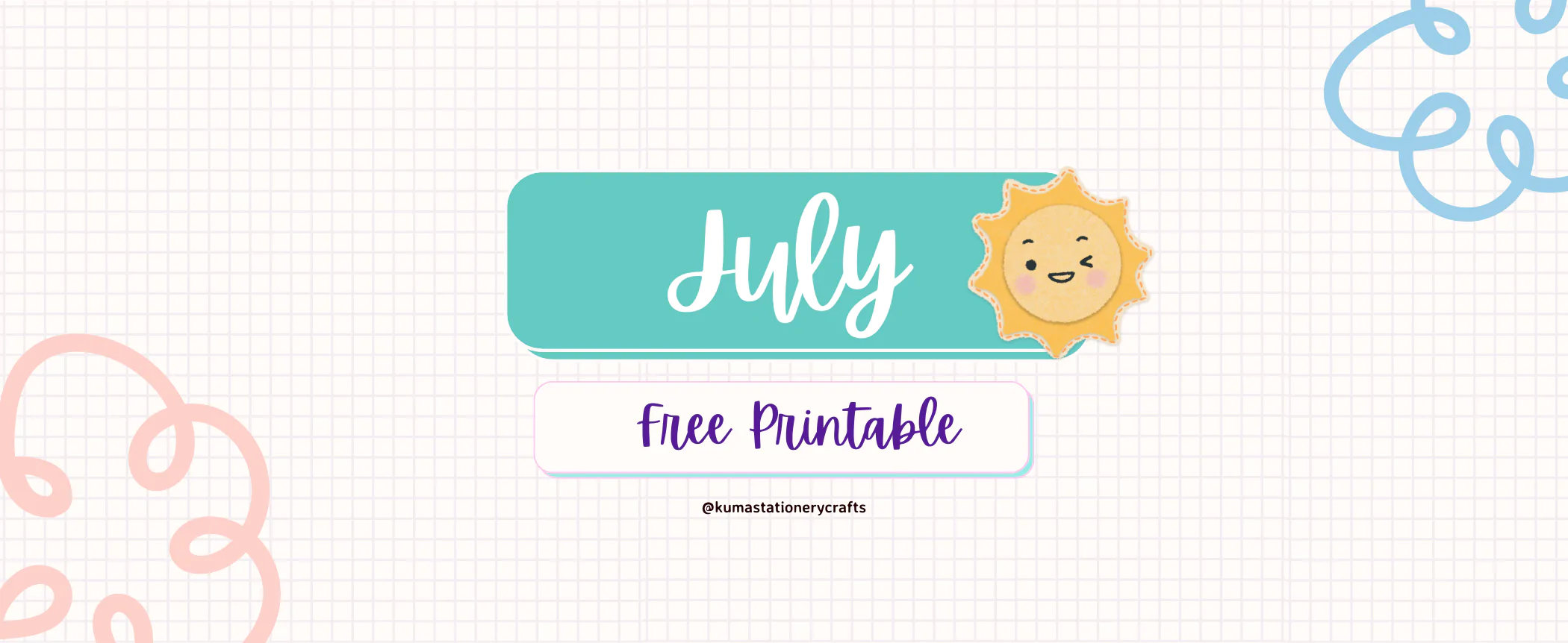 Bullet Journal July Printable