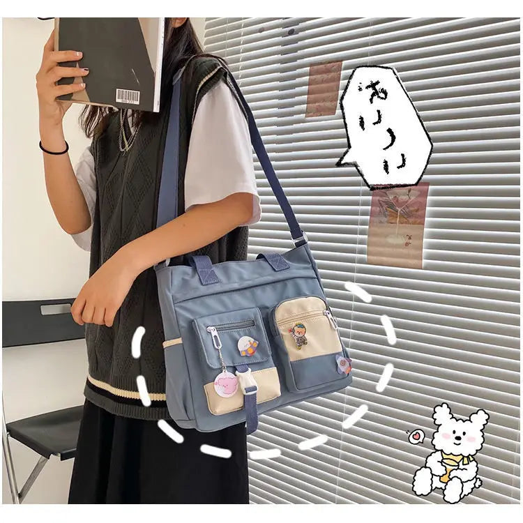 Waterproof Canvas Shoulder Bag (accessories included!)