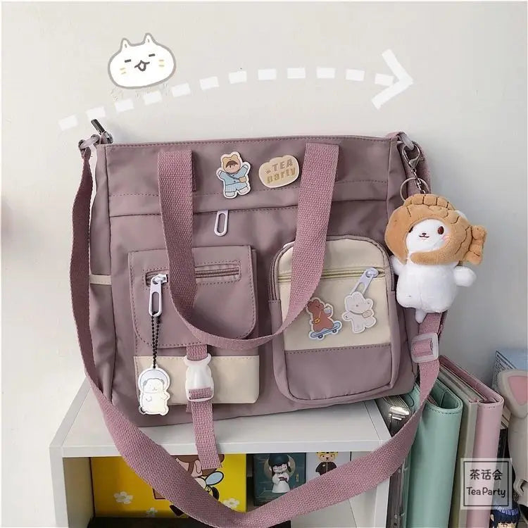 Waterproof Canvas Shoulder Bag (accessories included!)