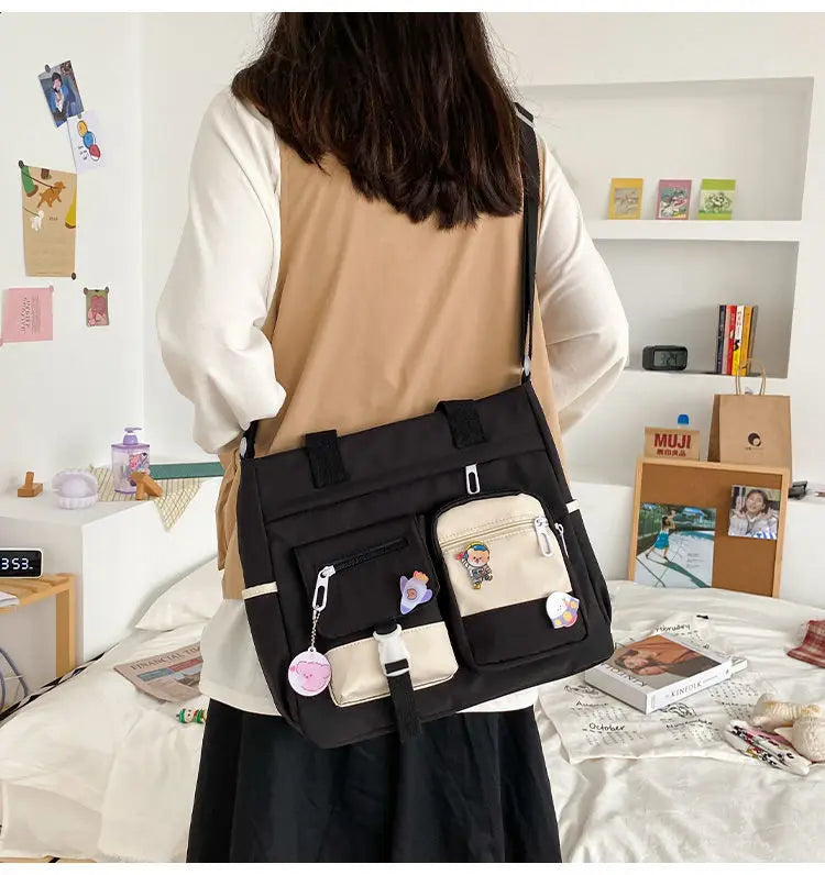 Waterproof Canvas Shoulder Bag (accessories included!)