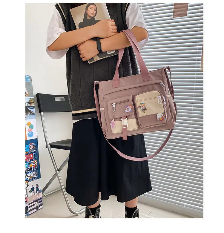 Waterproof Canvas Shoulder Bag (accessories included!)