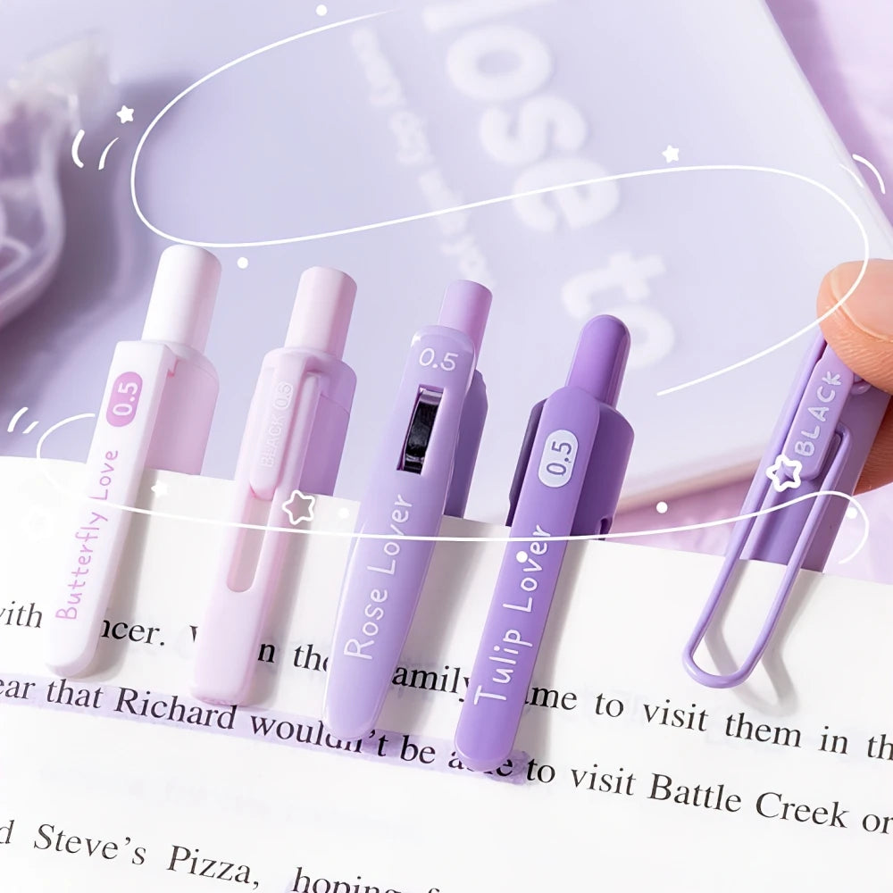 5pcs Kawaii Gel Pen Set - 5 Cute Designs to Choose from!