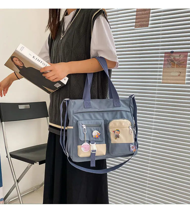Waterproof Canvas Shoulder Bag (accessories included!)