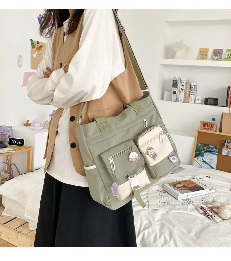 Waterproof Canvas Shoulder Bag (accessories included!)