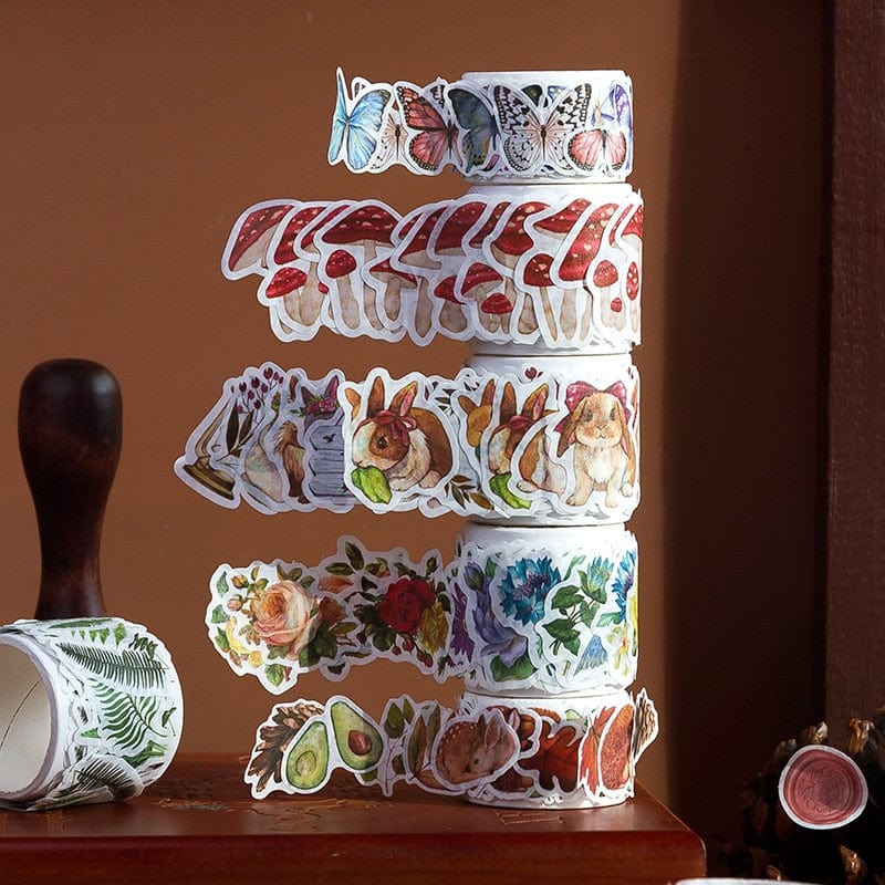 KUMA Stationery & Crafts  100 pcs Cosy Washi Tape Stickers