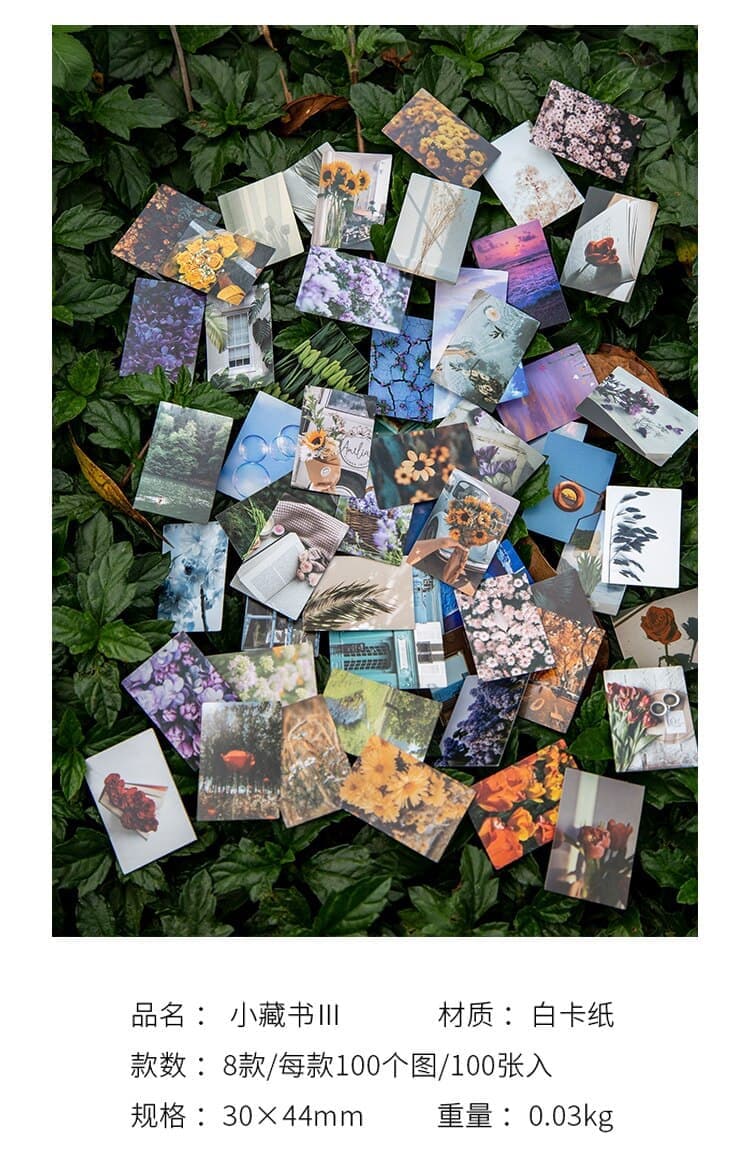 KUMA Stationery & Crafts  100pcs All Seasons Mini Decorative Cards