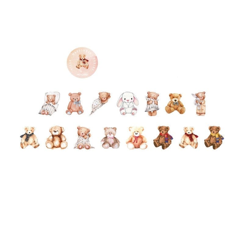 KUMA Stationery & Crafts  D 100pcs Everyday Washi Tape Stickers