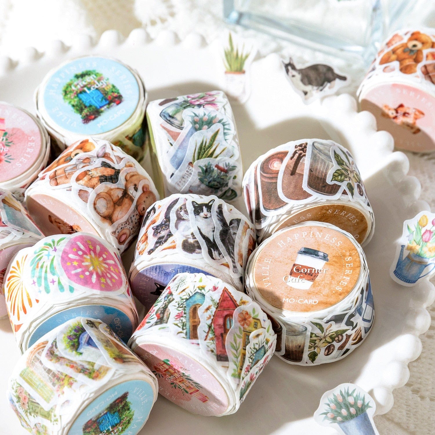 KUMA Stationery & Crafts  100pcs Everyday Washi Tape Stickers