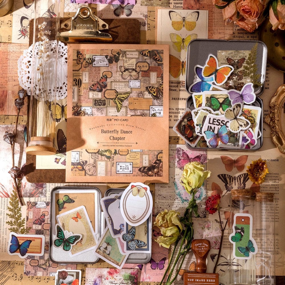 KUMA Stationery & Crafts  100pcs Nostalgic Treasures Vintage Sticker Collection; 6 design packs to choose from!