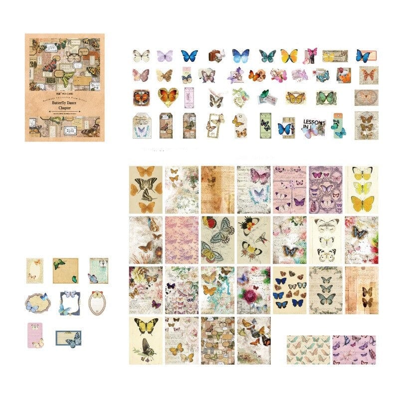 KUMA Stationery & Crafts  A 100pcs Nostalgic Treasures Vintage Sticker Collection; 6 design packs to choose from!