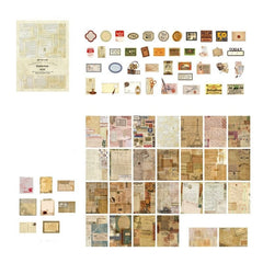 KUMA Stationery & Crafts  E 100pcs Nostalgic Treasures Vintage Sticker Collection; 6 design packs to choose from!