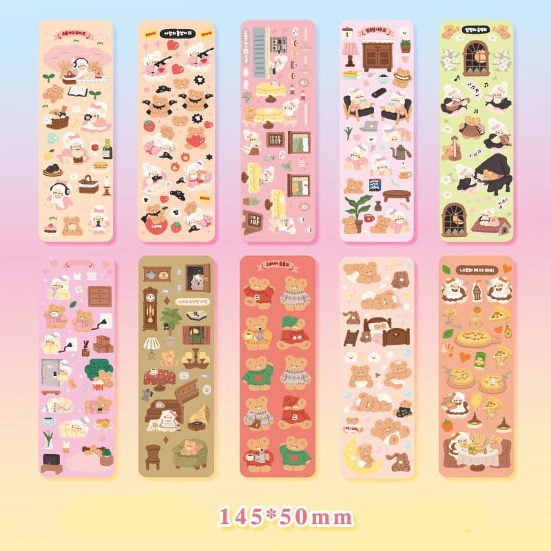 KUMA Stationery & Crafts  10 10pcs Kawaii Sticker Set: 20 Designs to choose from!
