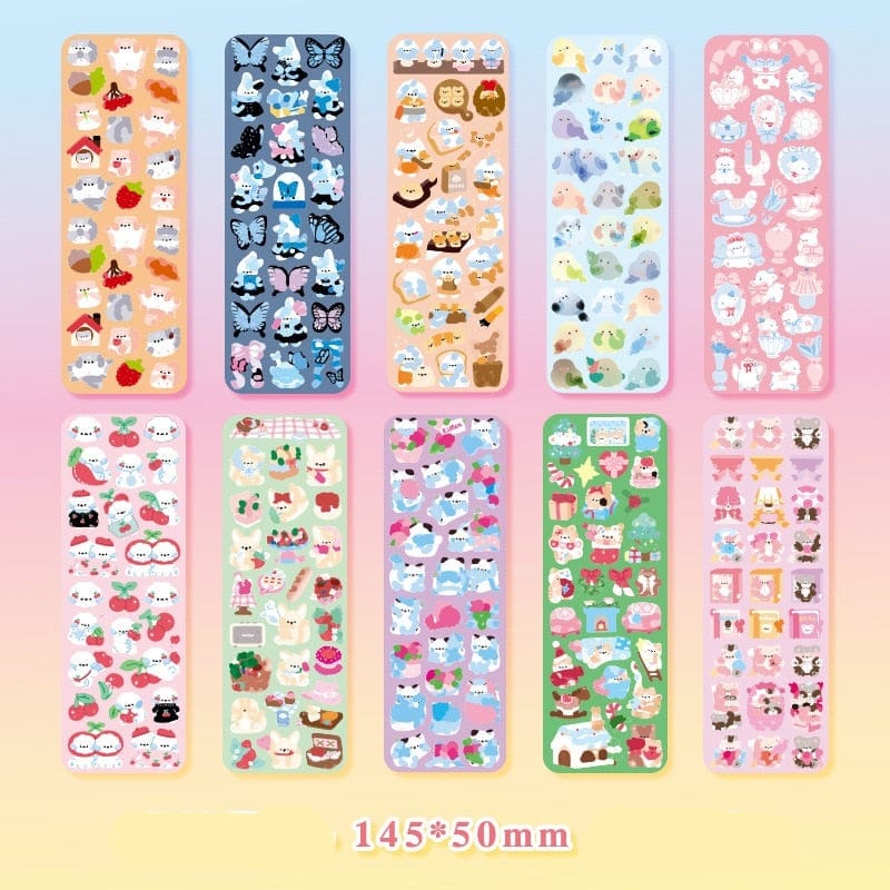 KUMA Stationery & Crafts  07 10pcs Kawaii Sticker Set: 20 Designs to choose from!