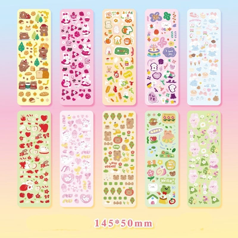 KUMA Stationery & Crafts  01 10pcs Kawaii Sticker Set: 20 Designs to choose from!