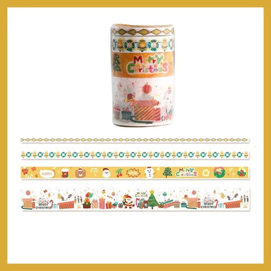 KUMA Stationery & Crafts  D 2023 Christmas Washi Tape Set