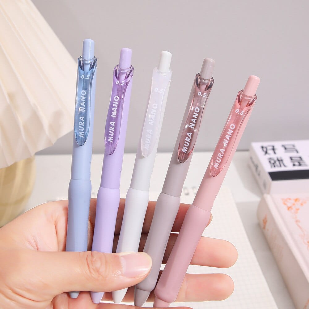 KUMA Stationery & Crafts  3/5pcs Soft Touch Ballpoint Gel Pens with Writing Grip