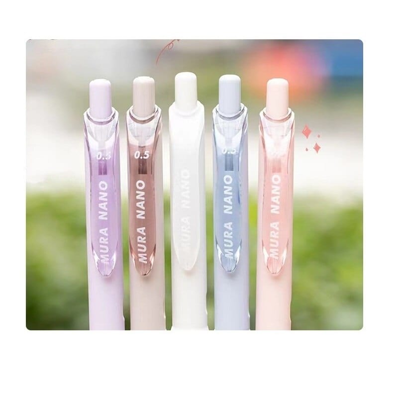 KUMA Stationery & Crafts  3/5pcs Soft Touch Ballpoint Gel Pens with Writing Grip