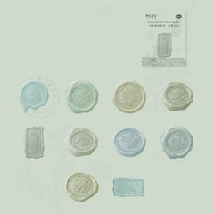 KUMA Stationery & Crafts  A 30Pcs Pastel Wax Seal Decorative Stickers