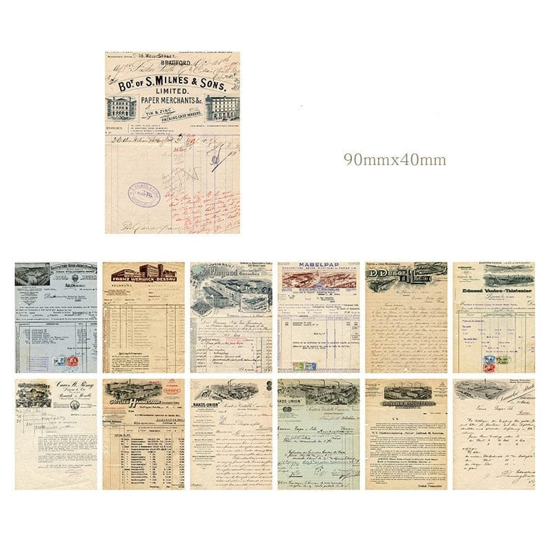 KUMA Stationery & Crafts  C 30pcs Vintage style Scrapbooking Paper
