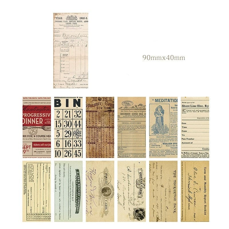 KUMA Stationery & Crafts  B 30pcs Vintage style Scrapbooking Paper