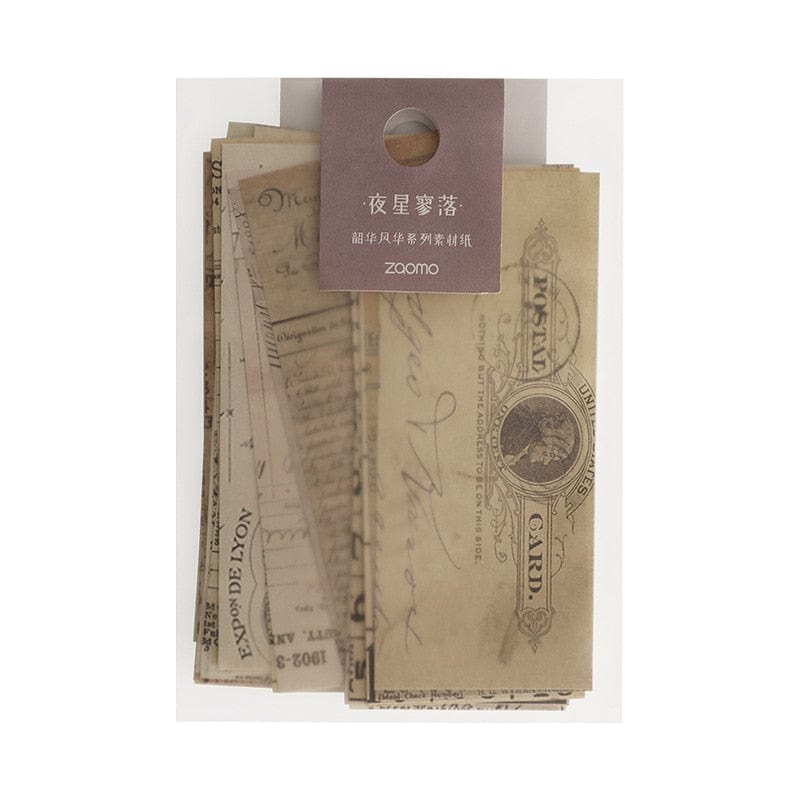 KUMA Stationery & Crafts  30pcs Vintage style Scrapbooking Paper