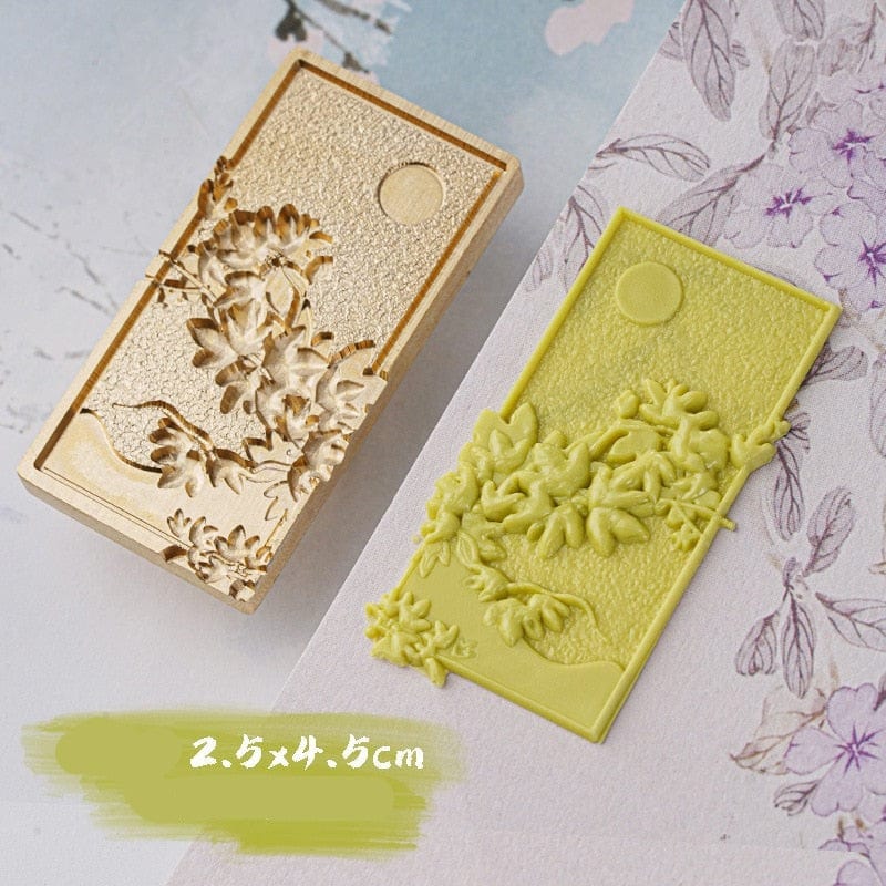KUMA Stationery & Crafts  summer 3D Wax Seal Nature/Sakura Inspired
