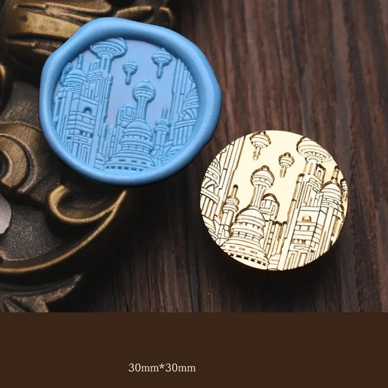 KUMA Stationery & Crafts  1 3D Wax Seal Stamp Castle Series
