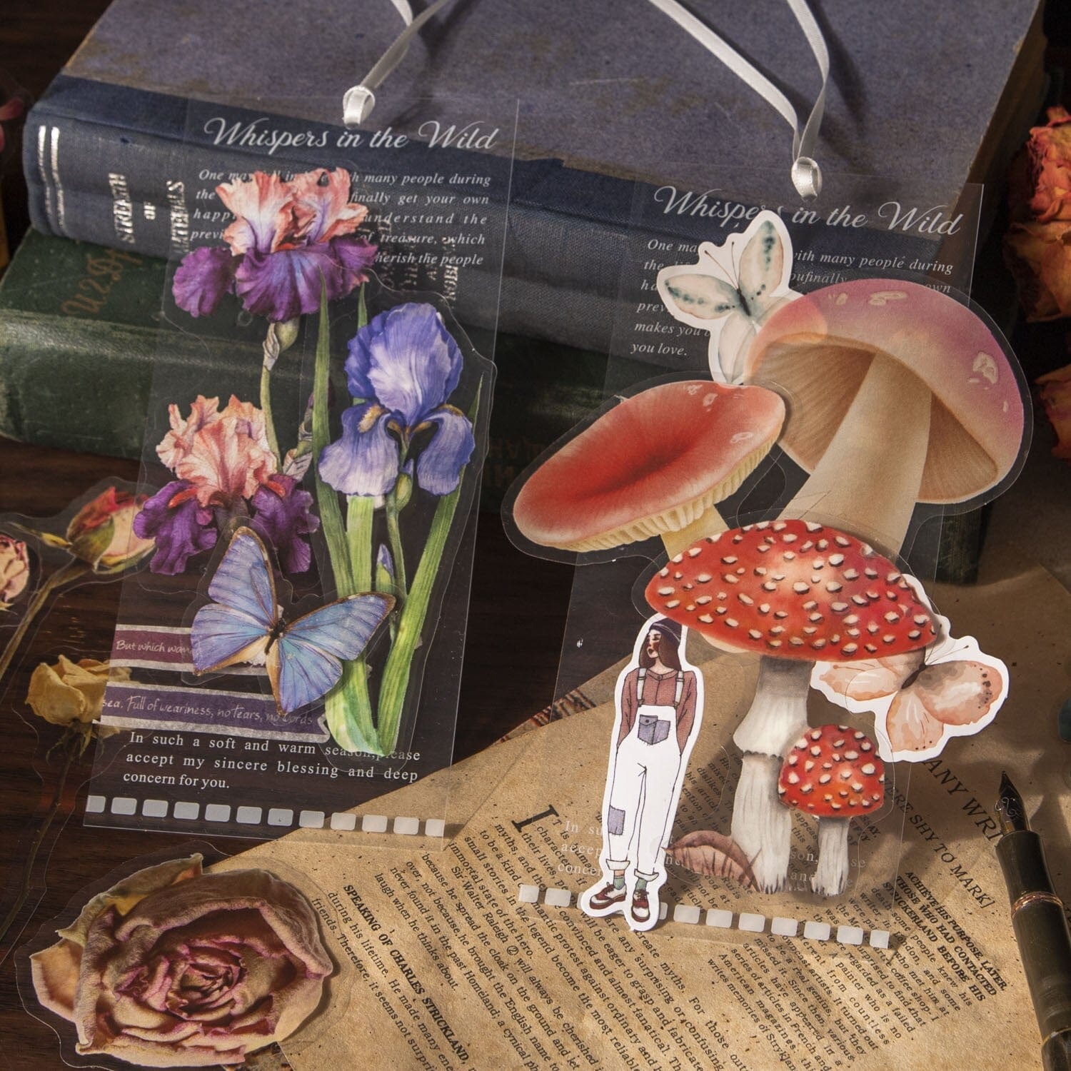 KUMA Stationery & Crafts  40Pcs Flower & Forest Sticker Sets