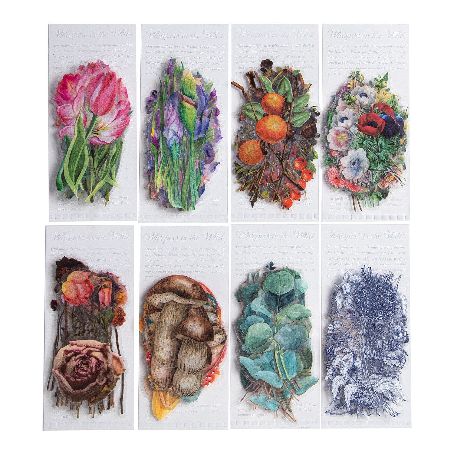 KUMA Stationery & Crafts  40Pcs Flower & Forest Sticker Sets