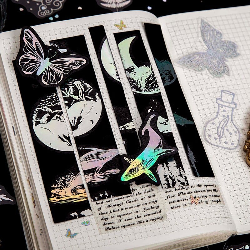 KUMA Stationery & Crafts  45pcs Enchanted PET Sticker Set; 8 designs to choose from