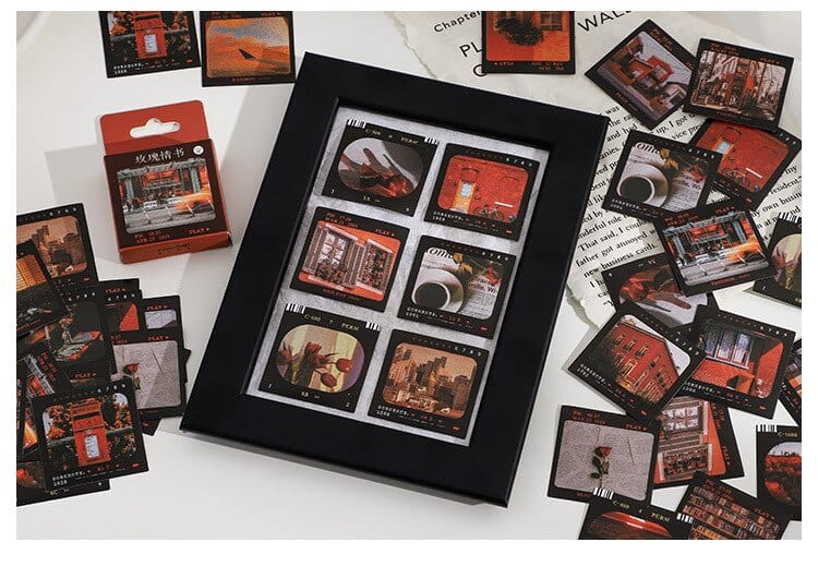 KUMA Stationery & Crafts  46 pcs Sunset film Sticker Pack