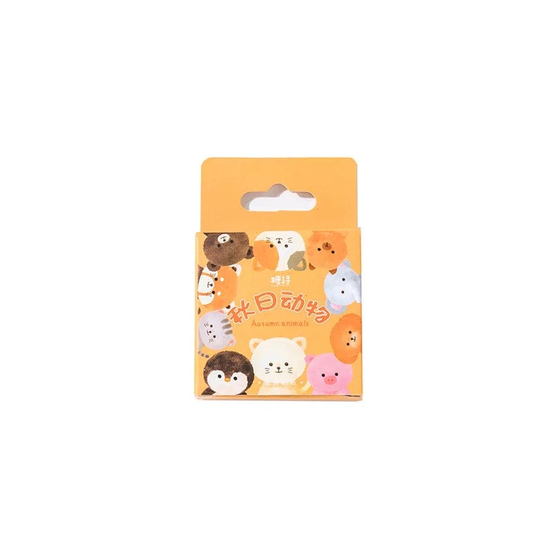 KUMA Stationery & Crafts  A 46Pcs Kawaii Animals Sticker Set: 4 cute designs to choose from!
