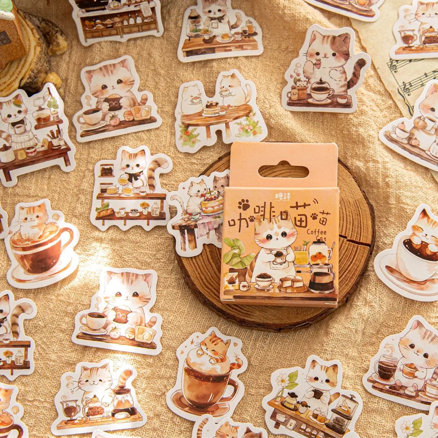 KUMA Stationery & Crafts  46Pcs Kawaii Animals Sticker Set: 4 cute designs to choose from!