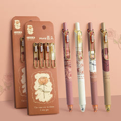KUMA Stationery & Crafts  4pcs Rose Gel Pen Set 0.5mm