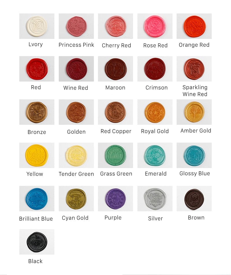 KUMA Stationery & Crafts  5pc Wax Sealing Sticks - intense color!